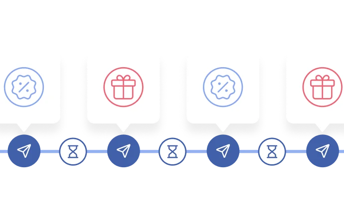 Icons representing promotions and discounts.