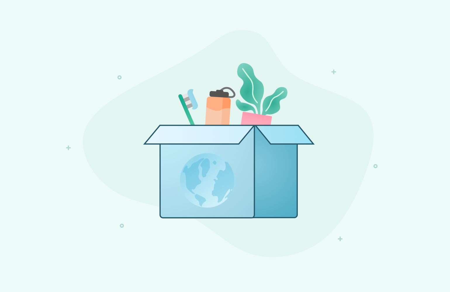 Box with Sustainability Focused Subscription Brands Products