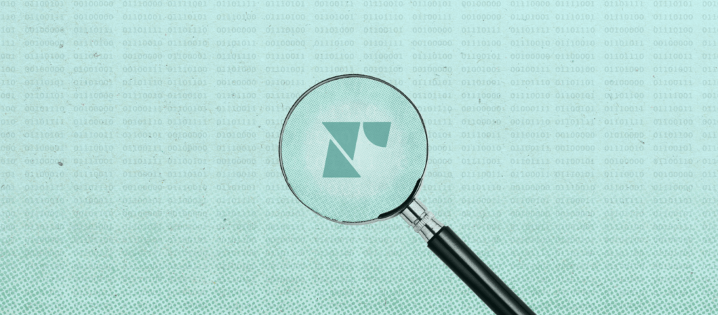 Magnifying glass focusing on the Recharge letter mark