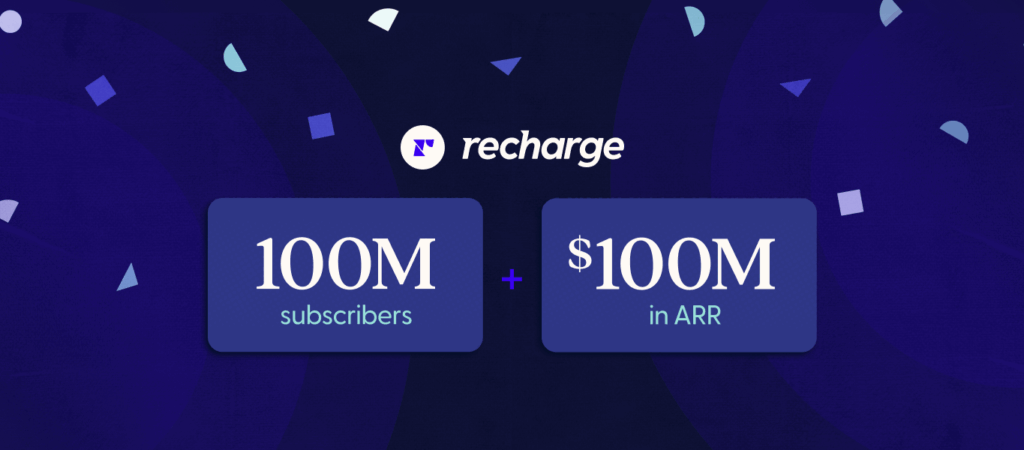 Recharge hits 100M subscribers and $100M in ARR